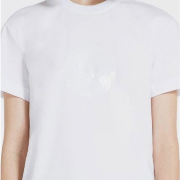 Sportmax- Sequin t-shirt with a crystal on the right side of the shirt. - Picture 2 of 3